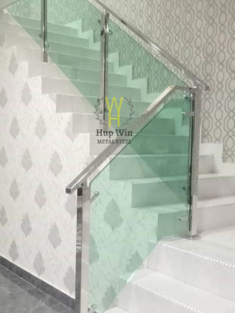 Stainless Steel Handrail with Glass